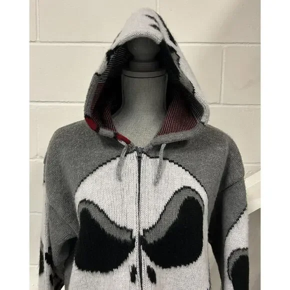 VTG Jack Skellington Nightmare Before Christmas Tejidos Ruminahui Wool Hoodie